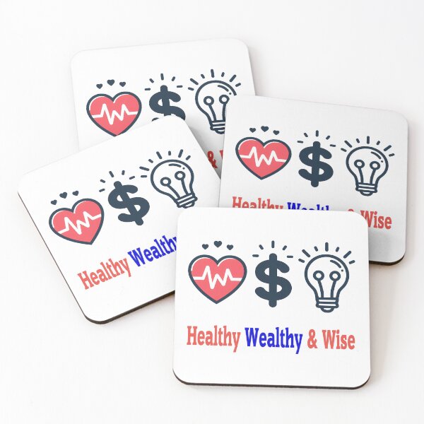 Item preview, Healthy, Wealthy & Wise designed and sold by Black Sands Art.