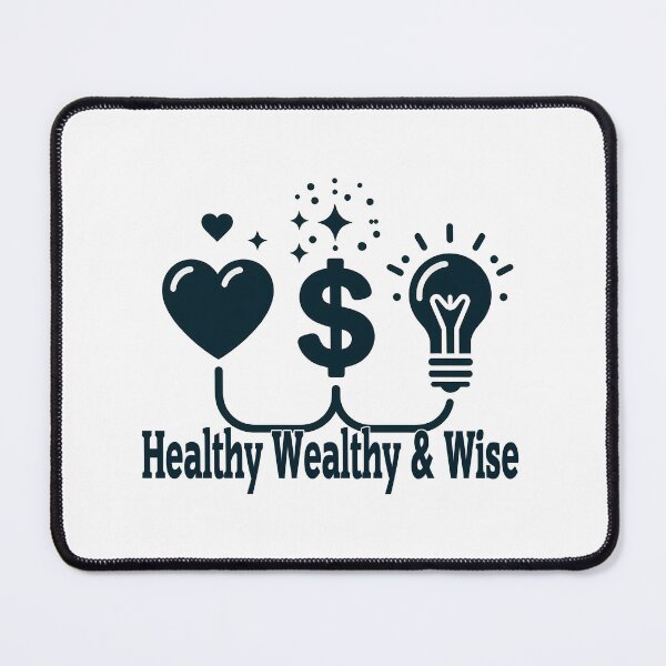 Item preview, Healthy, Wealthy & Wise designed and sold by Black Sands Art.