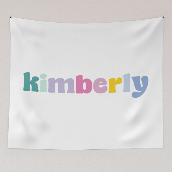 Item preview, Kimberly - Custom name on colorful block font designed and sold by To the Lua.
