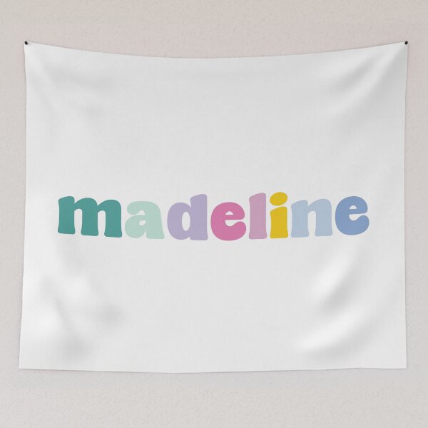 Item preview, Madeline - Custom name on colorful block font designed and sold by To the Lua.