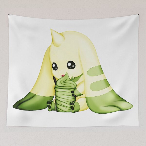 Item preview, Terriermon with Matcha Ice Cream designed and sold by KirasPrintShop.