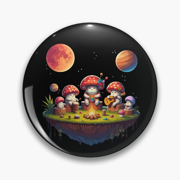 Item preview, Hippie Mushrooms Fungi Camping Group Plants Funny Forest designed and sold by Dressed For  Duty.