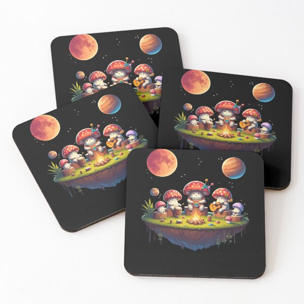 Item preview, Hippie Mushrooms Fungi Camping Group Plants Funny Forest designed and sold by Dressed For  Duty.
