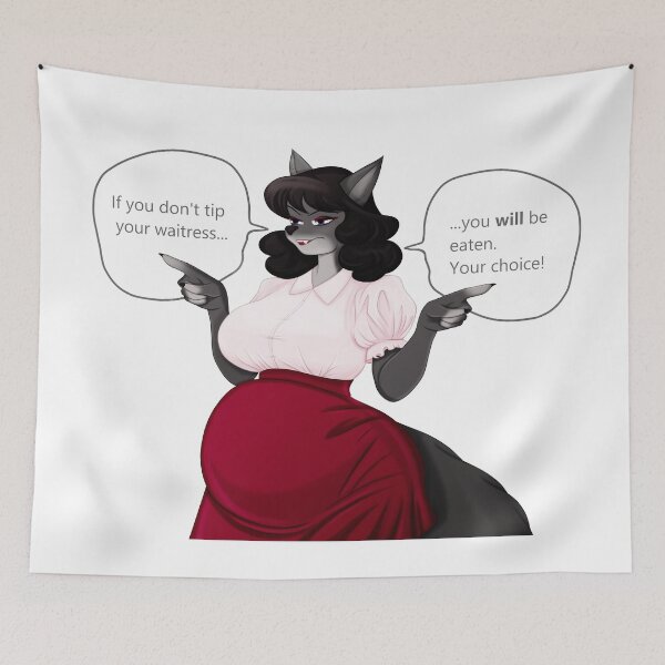 Item preview, Tip Your Waitress (Or Else) designed and sold by KirasPrintShop.