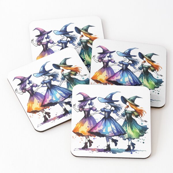 Item preview, Enchanting Trio: Three Young Witches Dancing designed and sold by JesNoh.