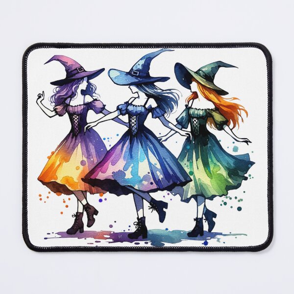 Item preview, Enchanting Trio: Three Young Witches Dancing designed and sold by JesNoh.