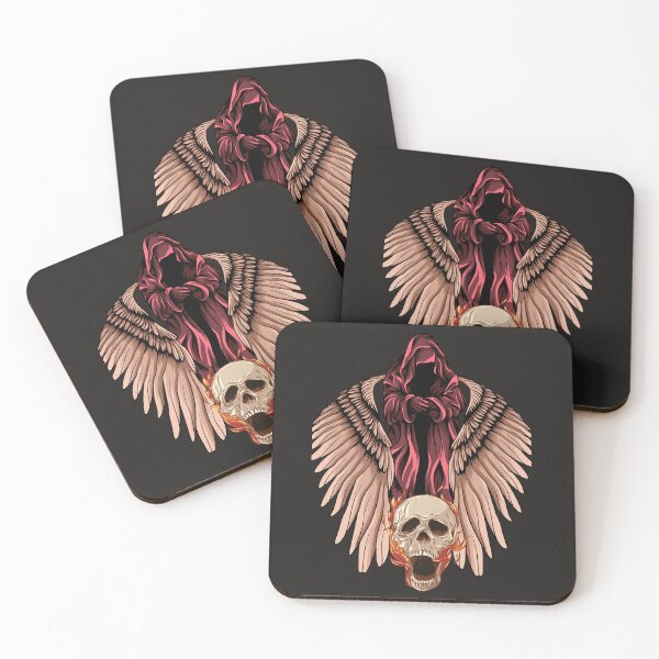 Item preview, unknown figure with wings, and a skull with flames designed and sold by Kinia1982.