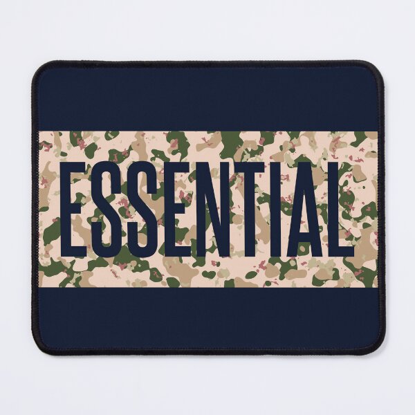 Item preview, Cutout effect typography on ‘ESSENTIAL’ camo pattern background designed and sold by trepiu.