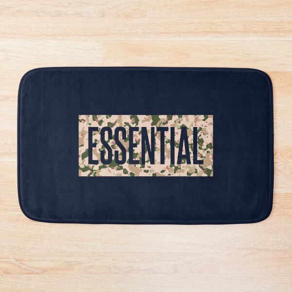 Item preview, Cutout effect typography on ‘ESSENTIAL’ camo pattern background designed and sold by trepiu.