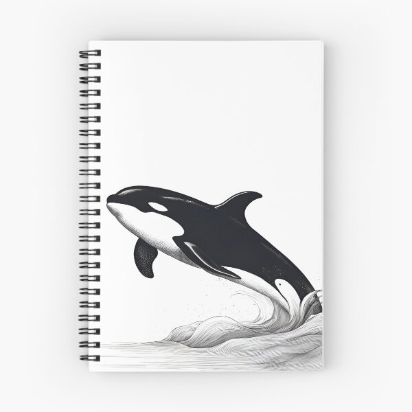 Item preview, Dynamic Orca Leap: Stunning Illustration of a Killer Whale in Motion designed and sold by inknships.