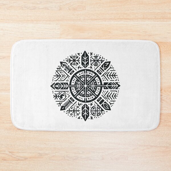 Item preview, Ancient Viking Runes Art – Norse Mythology Inspired Design designed and sold by Kubala.