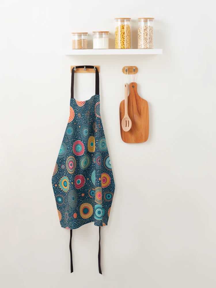 Thumbnail 4 of 6, Apron, Irregular Shapes Pattern designed and sold by Pixevol.