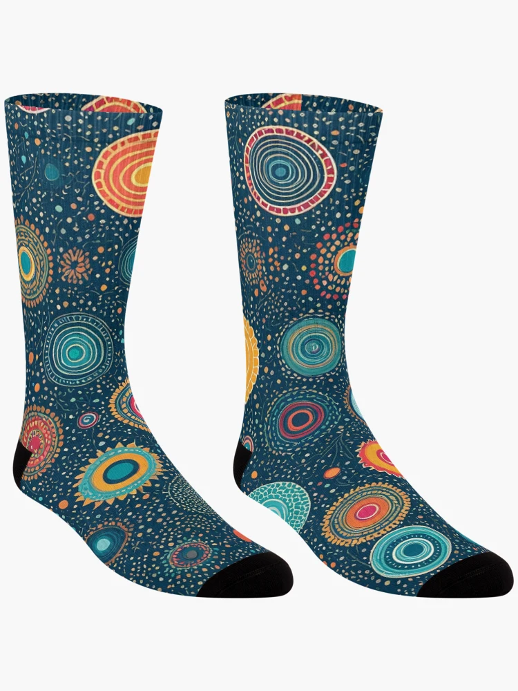 Thumbnail 3 of 5, Socks, Irregular Shapes Pattern designed and sold by Pixevol.