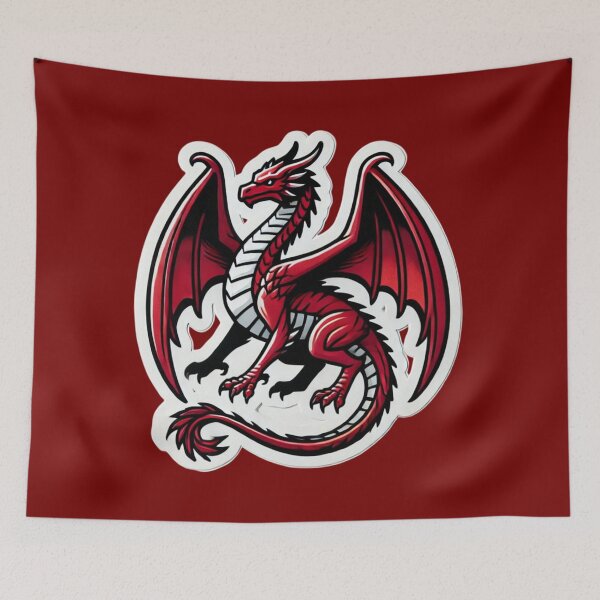 Item preview, Red Dragon Breathing Fire designed and sold by PinUpPizzazz.