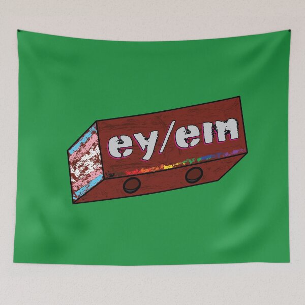 Item preview, Ey/Em Pronoun Pride Brick designed and sold by BiOurPride.