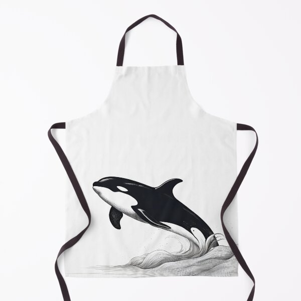 Item preview, Dynamic Orca Leap: Stunning Illustration of a Killer Whale in Motion designed and sold by inknships.