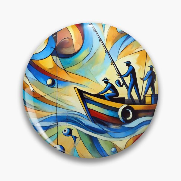 Item preview, Fishing in Vibrant Waters designed and sold by ChrisButler.