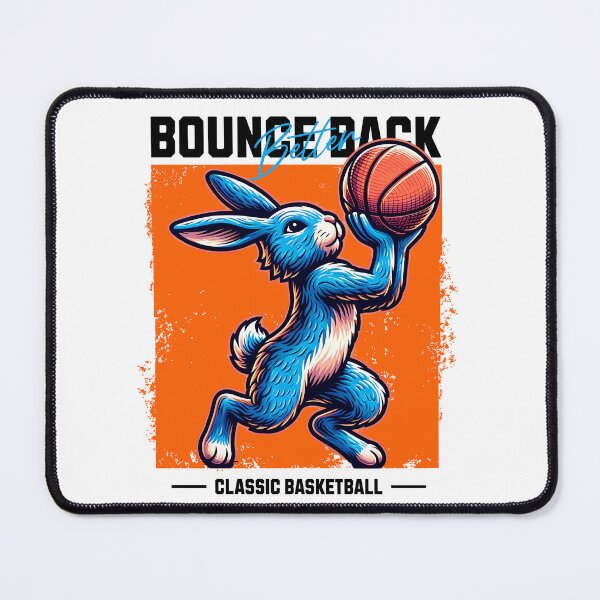 Item preview, Bounce Back Better Basketball Bunny designed and sold by Velvetwhim.