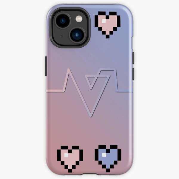 Rose Quartz & Serenity Pixel Art w/ Seventeen Theme iPhone Tough Case