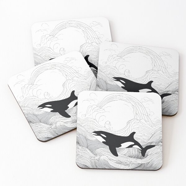 Item preview, Majestic Orca: Exquisite Whale Illustration in Motion designed and sold by inknships.
