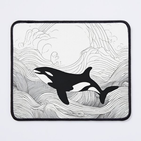 Item preview, Majestic Orca: Exquisite Whale Illustration in Motion designed and sold by inknships.