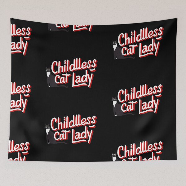 Item preview, Childless cat lady  designed and sold by vaggleTown.