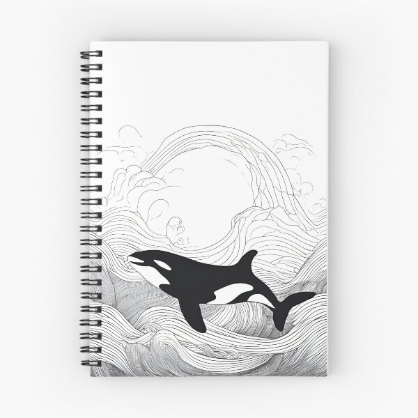 Item preview, Majestic Orca: Exquisite Whale Illustration in Motion designed and sold by inknships.