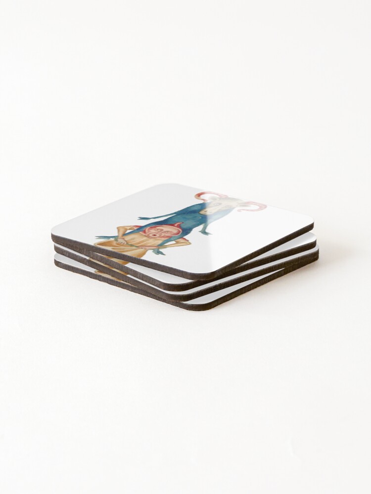 Thumbnail 4 of 5, Coasters (Set of 4), Goat Ride designed and sold by Asotshop.