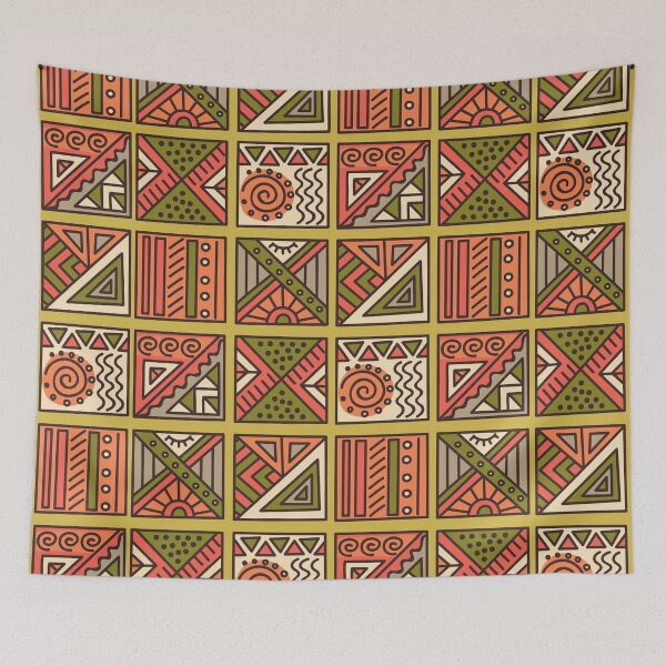 Item preview, Vibrant African Print designed and sold by CatCoconut-Art.