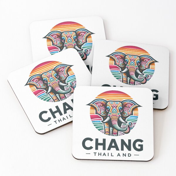 Item preview, Thai elephant design in Inca art that has magical intensity, power, and beautiful, strange colors designed and sold by Tlion.