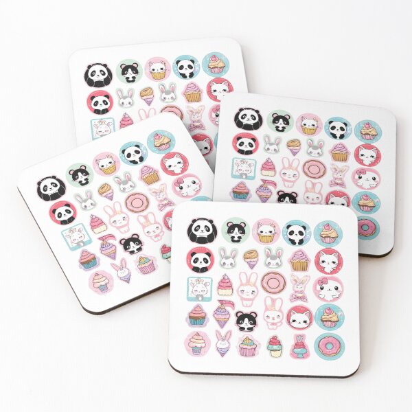 Item preview, Pack of multi colour kawaii stickers. designed and sold by Vegasstickers.