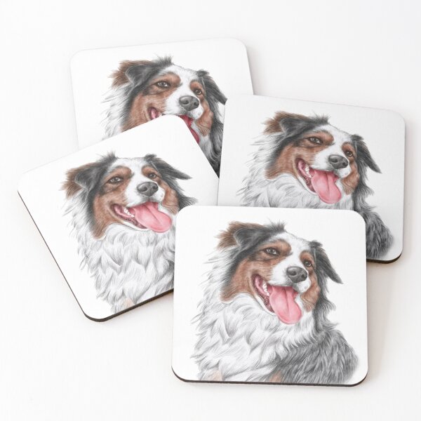 Item preview, Blue Merle Australian Shepherd designed and sold by Nalidsa Sukprasert.