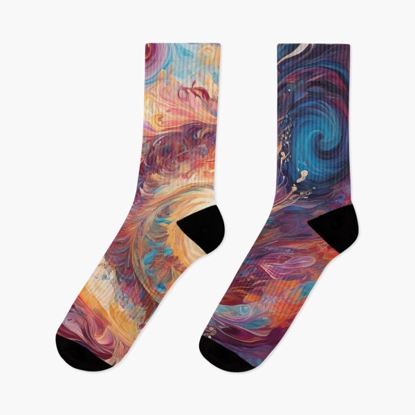 Item preview, Spiritual Awakening Blue Orange Abstract  designed and sold by Tamas Das.