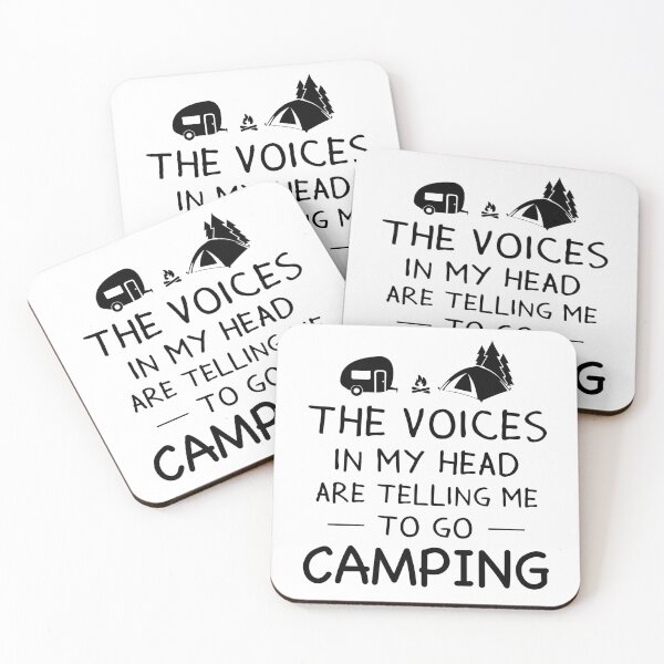 Item preview, The voices in my head are telling me to go Camping designed and sold by Kriengsaktalek.