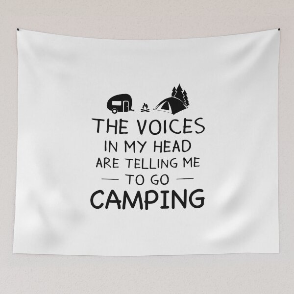 Item preview, The voices in my head are telling me to go Camping designed and sold by Kriengsaktalek.