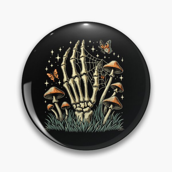 Item preview, Mushroom Skeleton Aesthetic Vintage Dark Cottagecore Gothic designed and sold by Dressed For  Duty.