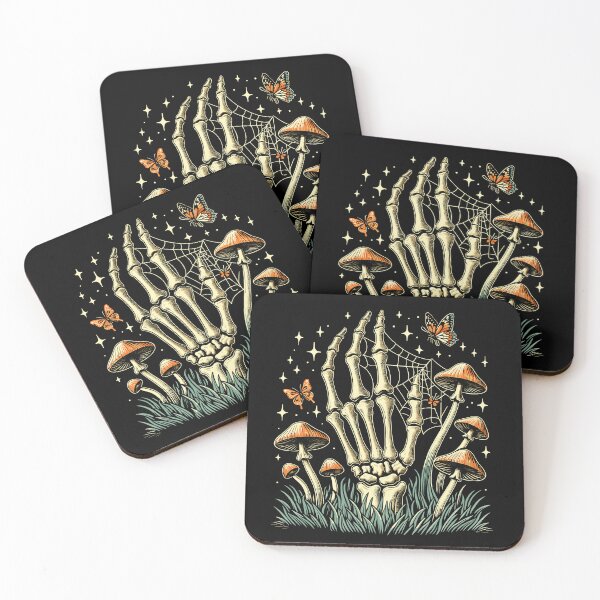 Item preview, Mushroom Skeleton Aesthetic Vintage Dark Cottagecore Gothic designed and sold by Dressed For  Duty.
