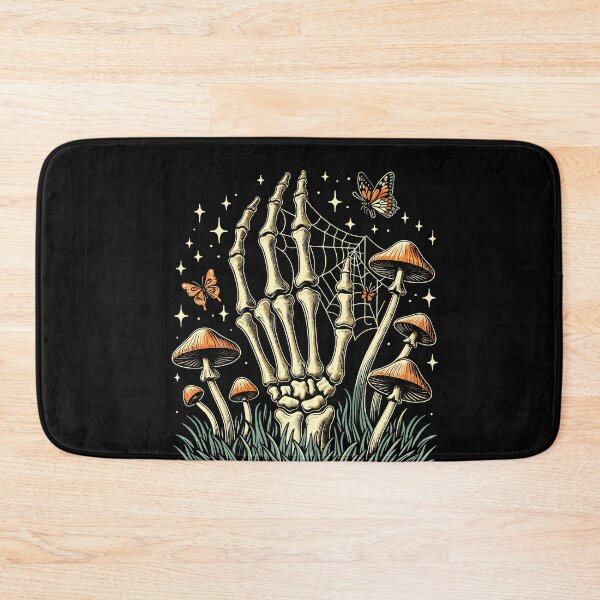 Item preview, Mushroom Skeleton Aesthetic Vintage Dark Cottagecore Gothic designed and sold by Dressed For  Duty.