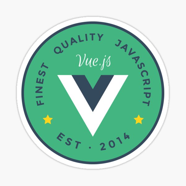 Vue.js Framework Badge Outline Logo Hoodie Sticker