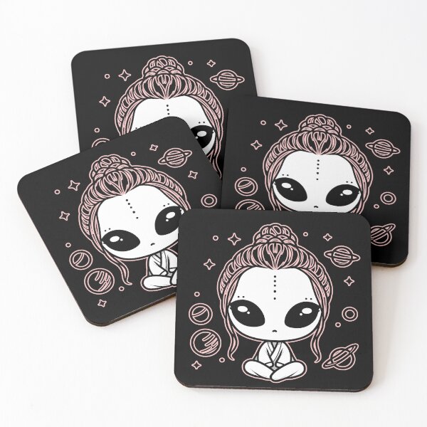 Item preview, Cute Alien Digital Outline Design designed and sold by Dynke.
