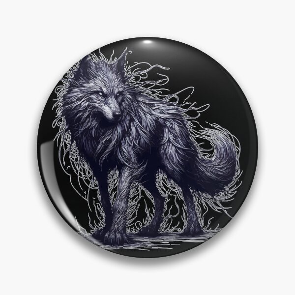 Item preview, Monochromatic Goth Wolf Spooky designed and sold by TomFrontierArt.