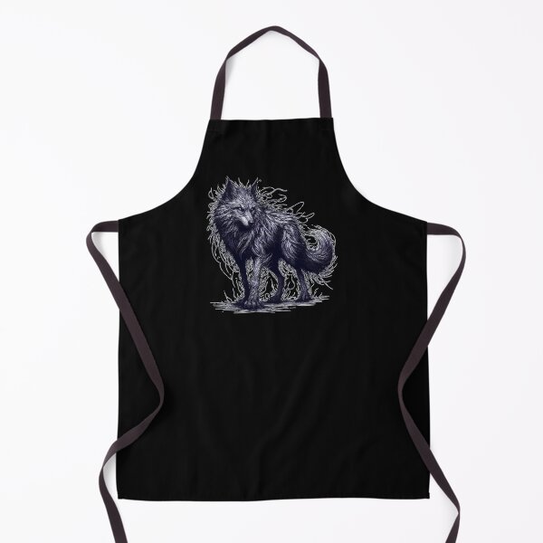 Item preview, Monochromatic Goth Wolf Spooky designed and sold by TomFrontierArt.