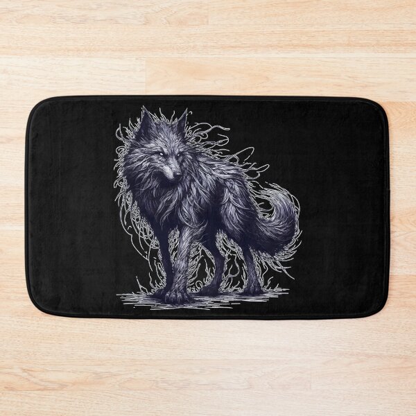 Item preview, Monochromatic Goth Wolf Spooky designed and sold by TomFrontierArt.