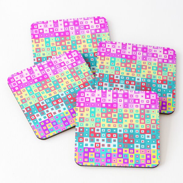 Item preview, Colorful Pixel Art Squares designed and sold by yashrid.
