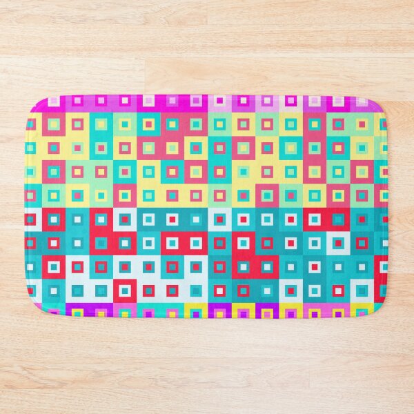 Item preview, Colorful Pixel Art Squares designed and sold by yashrid.