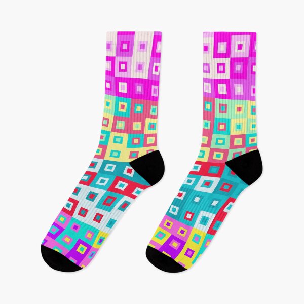 Item preview, Colorful Pixel Art Squares designed and sold by yashrid.
