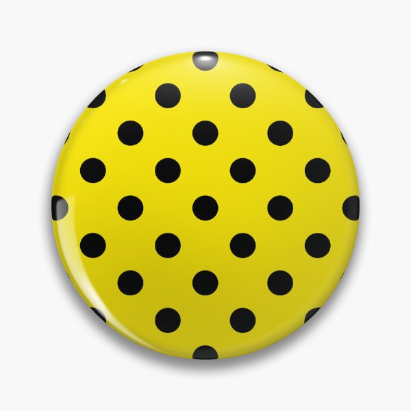Item preview, Yellow Black Polka Dots Pattern Design  designed and sold by PatternTitan.