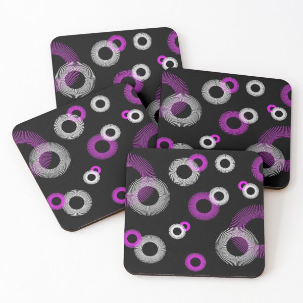 Item preview, Starburst Pink White Black Retro Pattern designed and sold by ValeriesGallery.