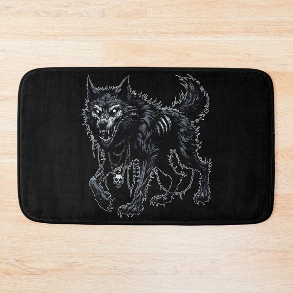 Item preview, Monochromatic Creepy Goth Wolf designed and sold by TomFrontierArt.