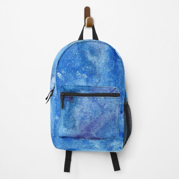 Item preview, Blue watercolor background with blotchiness and paint strokes. Winter frost texture designed and sold by bvdesignart.